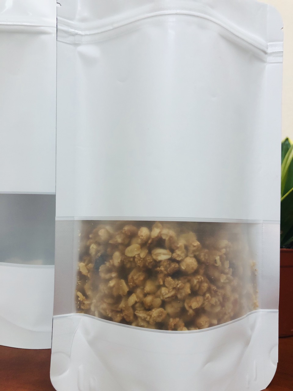 [1kg/size] túi zip sữa cửa sổ tràn đựng bột đậu hạt cafe (mẫu mới có móc khóa - hoặc ko móc khóa)