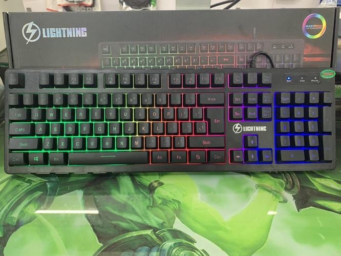 BÀN PHÍM GIẢ CƠ LIGHTNING LED AD7700