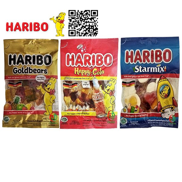 (HSD 2025) Kẹo dẻo Haribo của Đức gói 80g