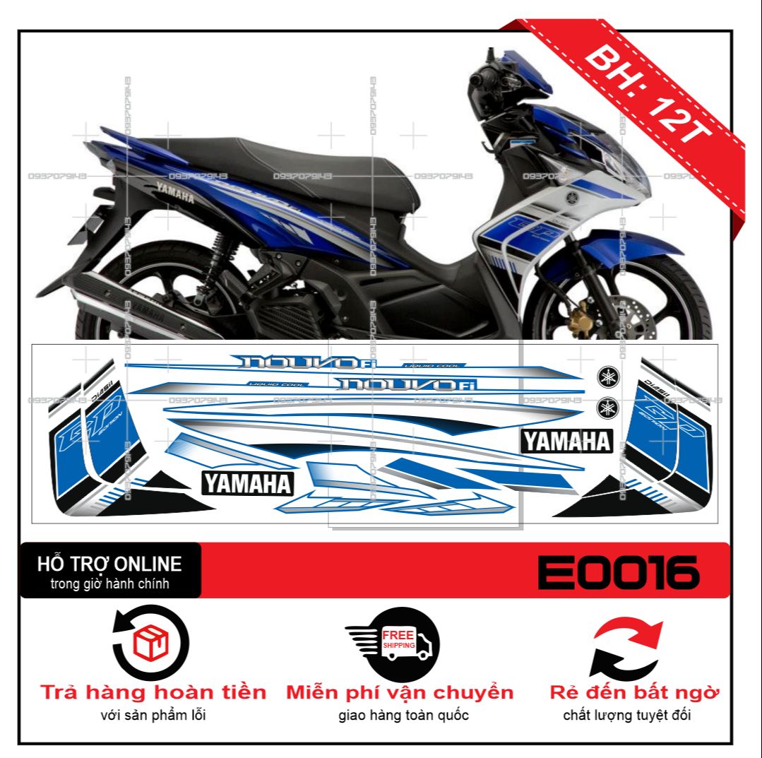 TEM RỜI NOUVO 5 TRẮNG XANH GP
