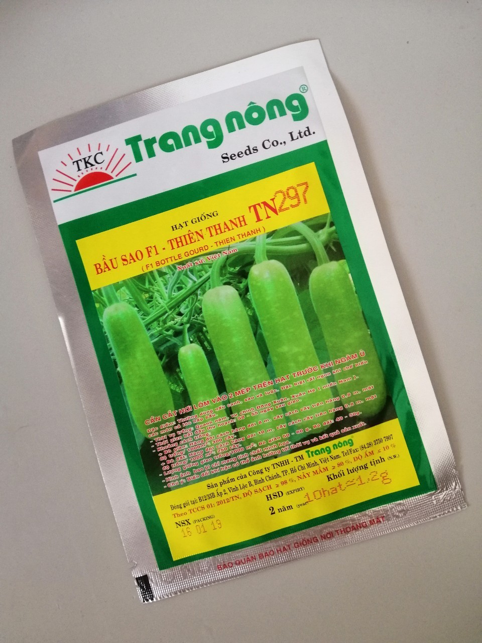 Hạt giống bầu sao trang nông - 10 hạt