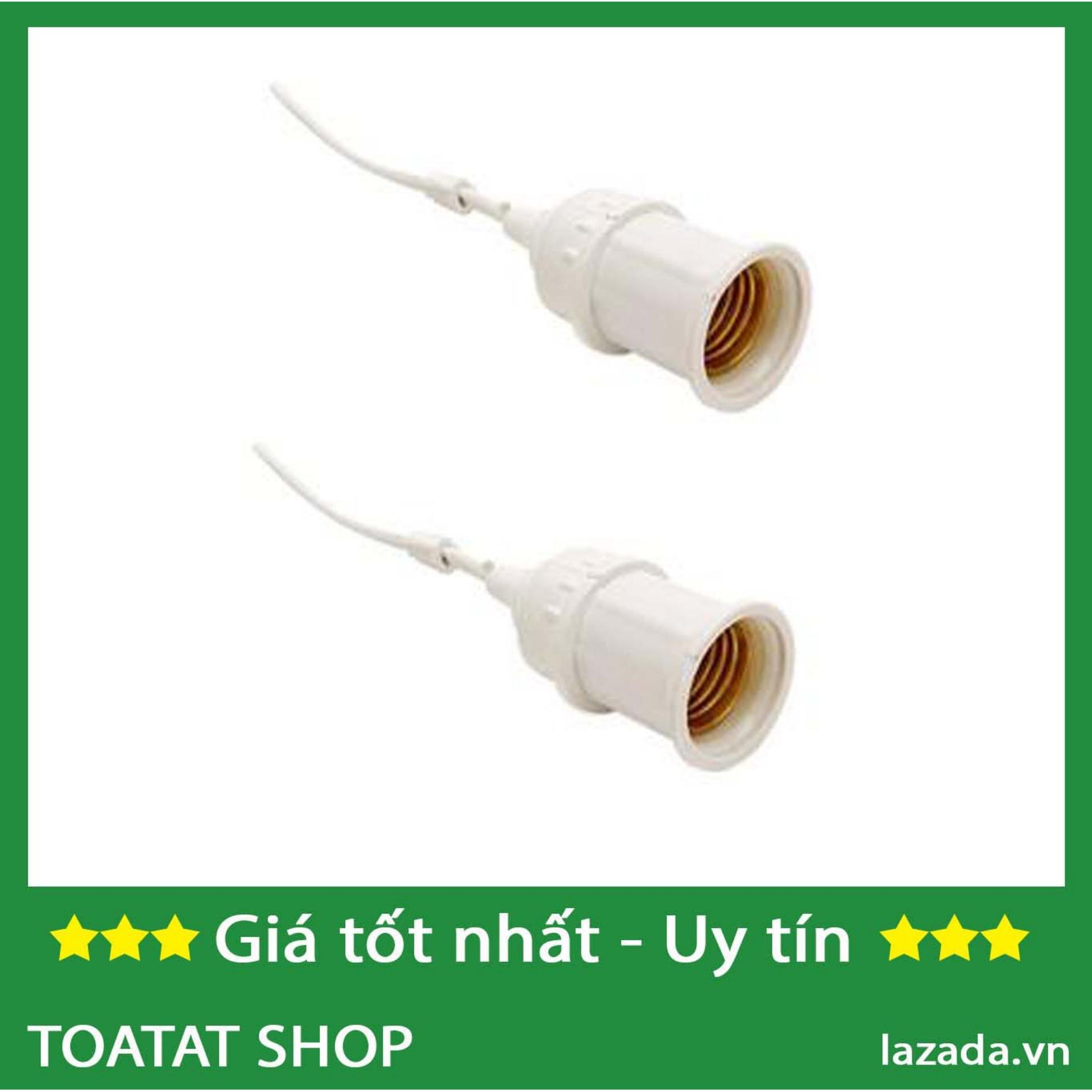 Bộ 2 chuôi đèn E27 (trắng)