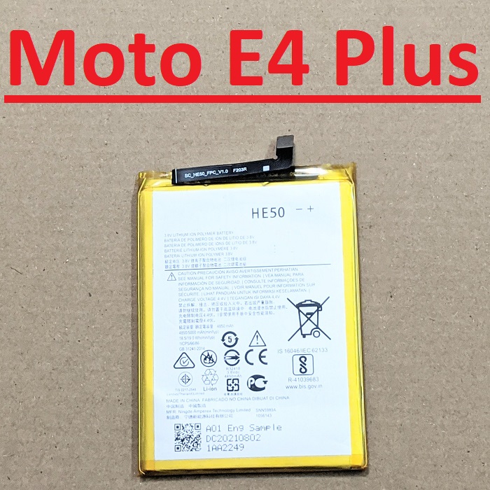 Battery Zin Motorola Moto sold he50 capacity 5000mAh battery for replacement original