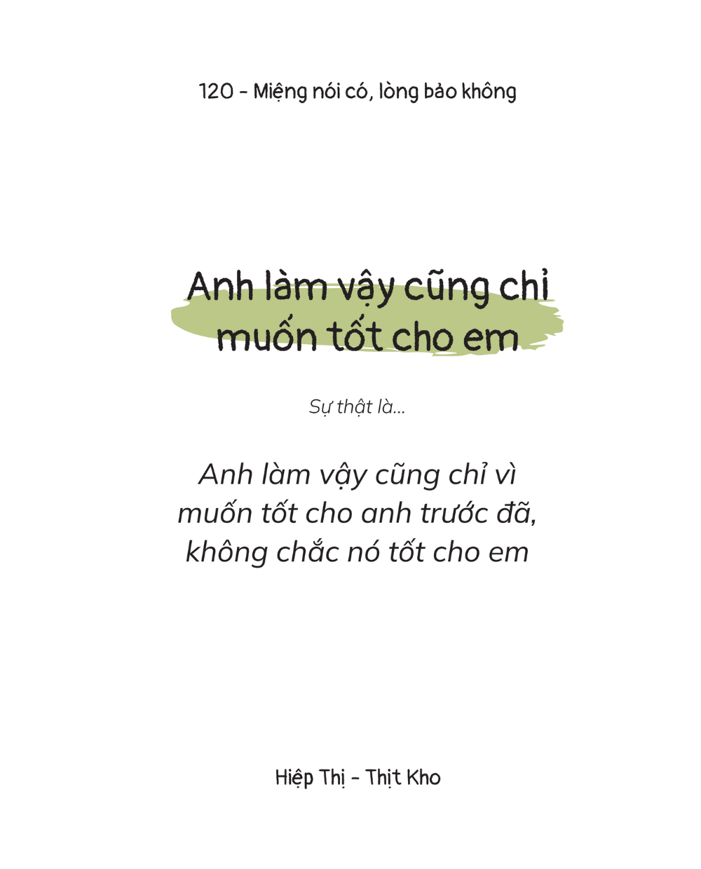 Timebooks - Miệng Nói Có, Lòng Bảo Không