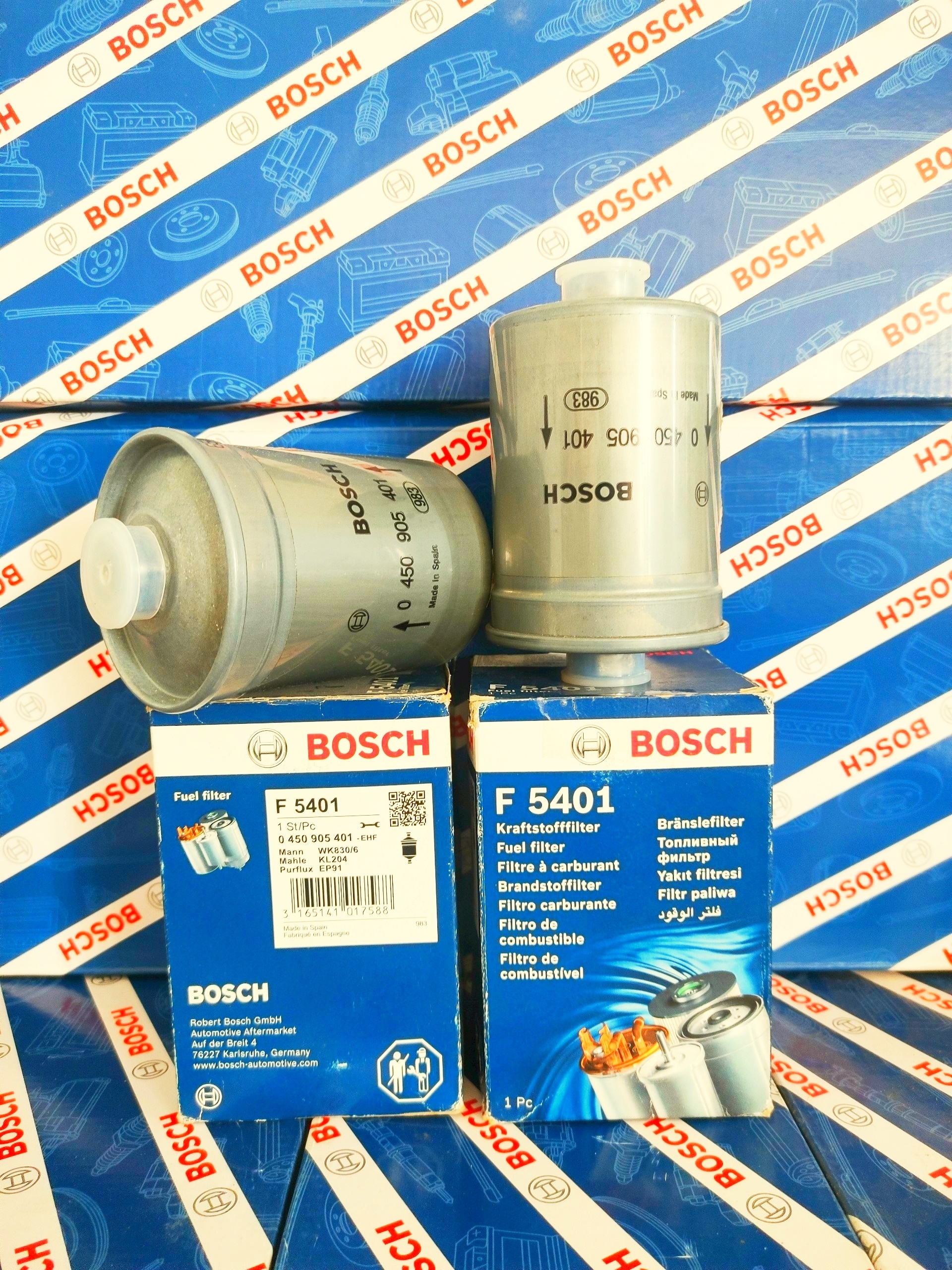 Lọc nhiên liệu mercedes mb100, mb140 ssangyong chairman gasoline/máy xăng - bosch f5401