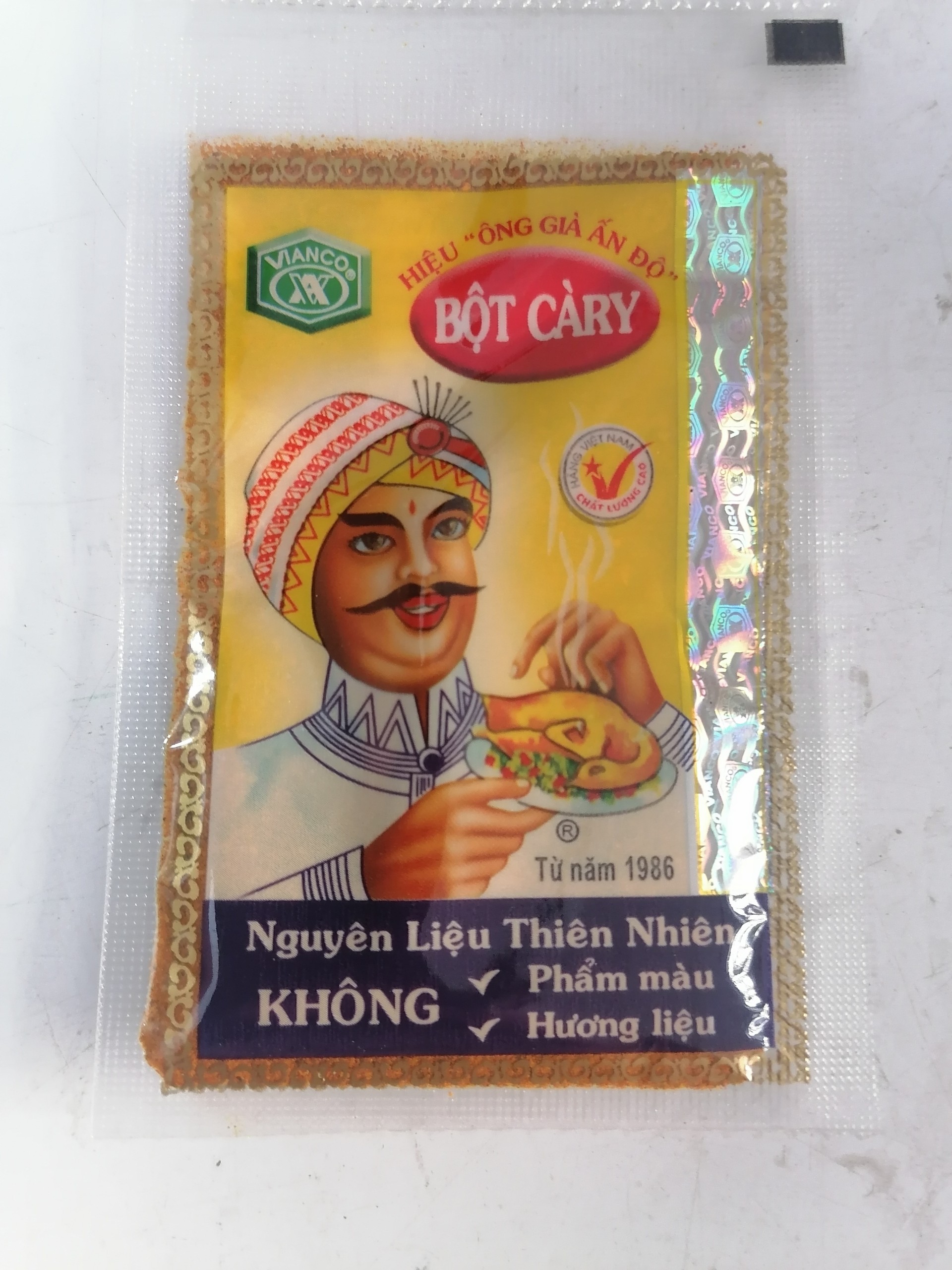 [Lốc 20 gói x 3.5g] BỘT CÀ RI [VN] VIANCO Curry powder (bph-hk)