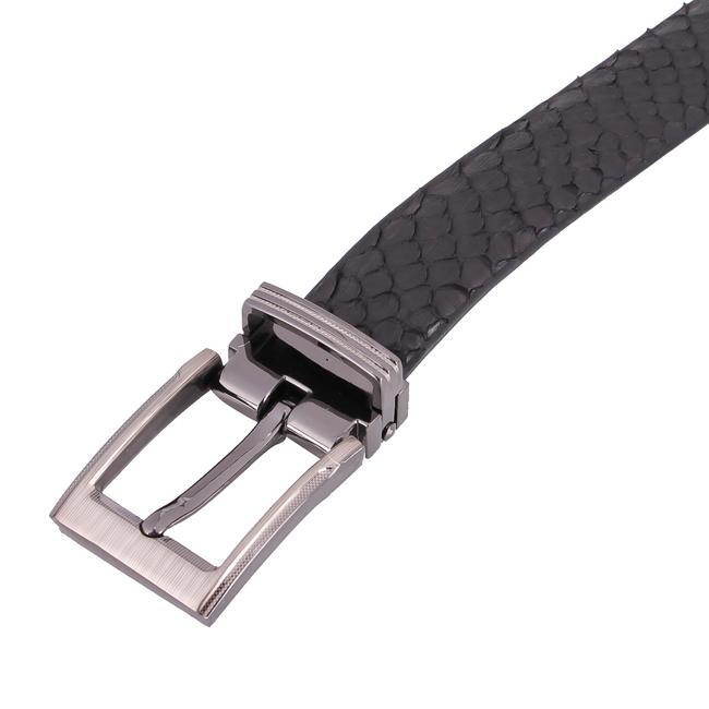 Dây thắt lưng nữ da trăn  màu đen HK5301