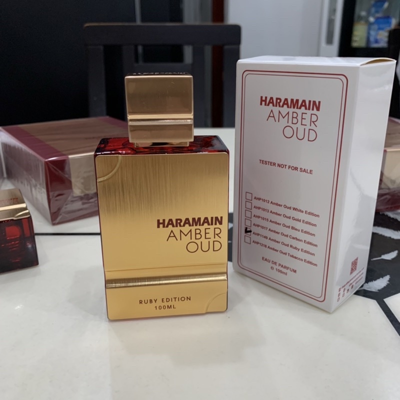 Nước hoa Unisex AL Haramain Amber Oud Ruby Edition EDP 100ml Tester (như hình)