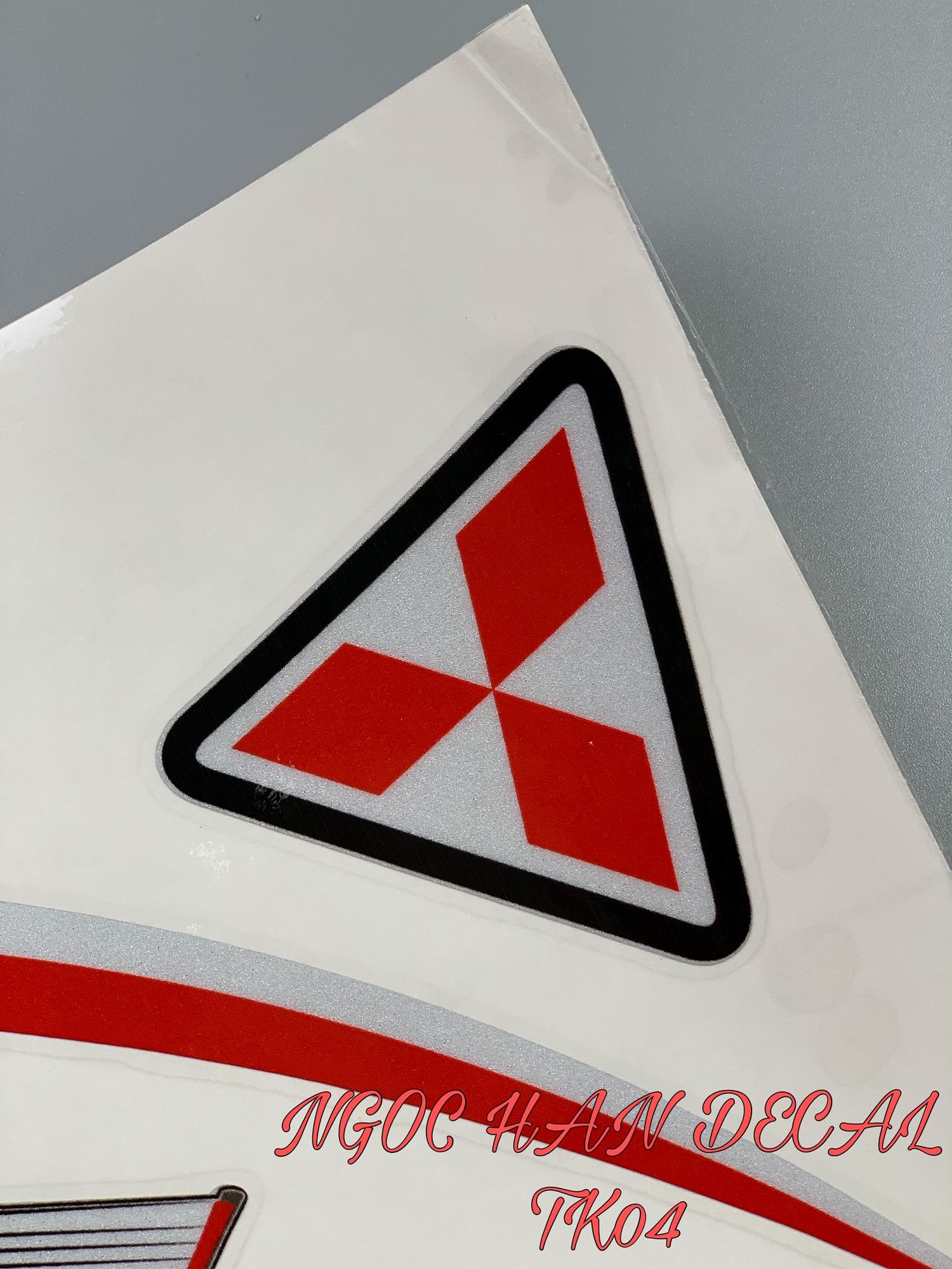 [HCM]Bộ tem phản quang trắng đỏ Performance cho xe SH -- NGỌC HÂN DECAL