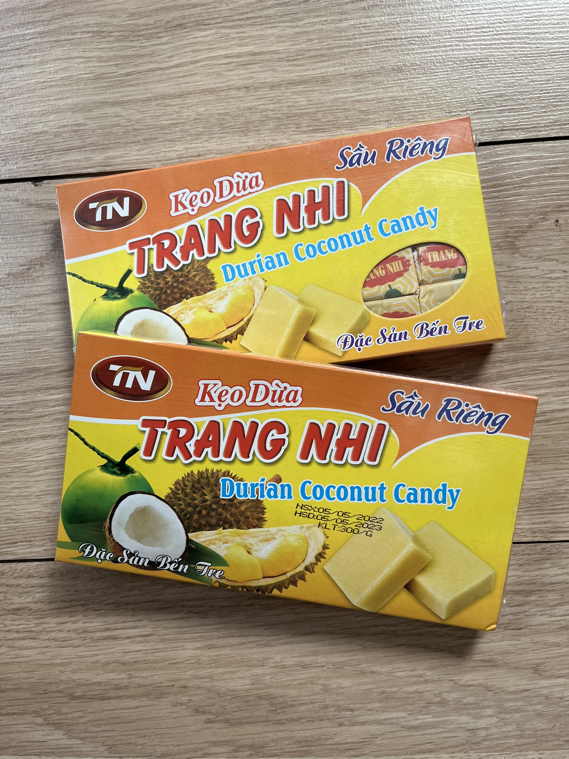 Kẹo Dừa Sầu Riêng đặc sản Bến Tre 320g