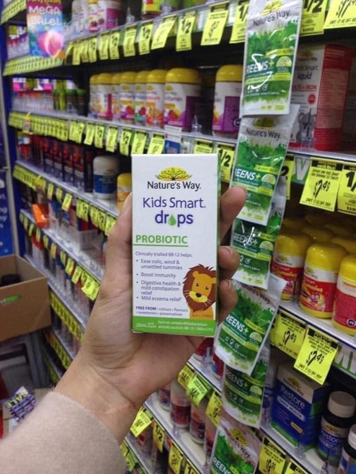 Men vi sinh Nature's Way Kids Smart Drops Probiotic 20ml
