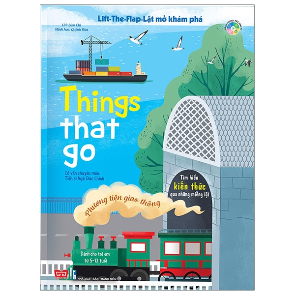 Fahasa - lift-the-flap - lật mở khám phá - things that go - phương tiện giao thông