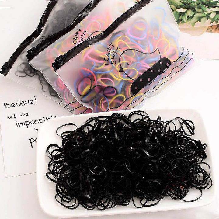 Set 3000 chun buộc tóc túi zip - 3 túi- Hỗ trợ phí vận chuyển