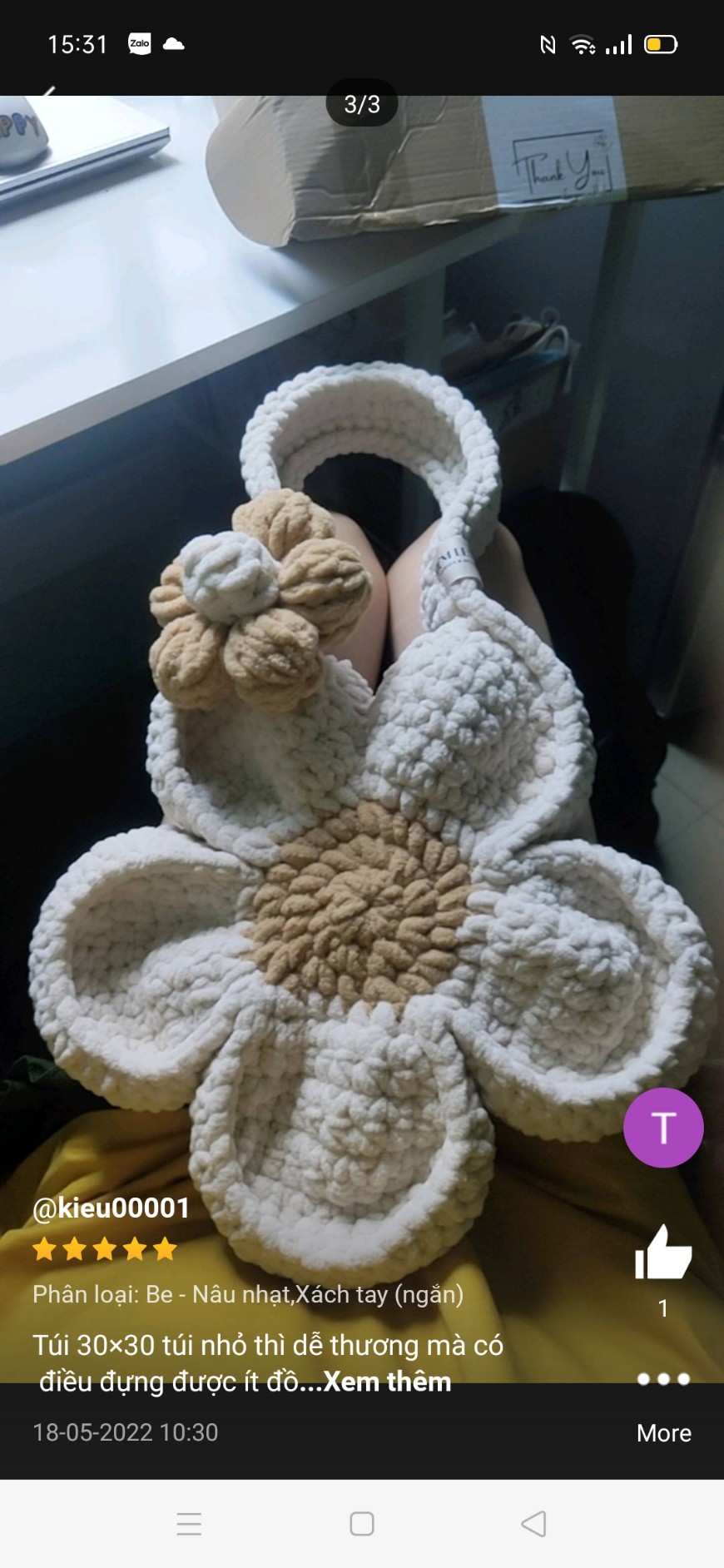 [ẢNH THẬT] TÚI LEN BÔNG HANDMADE