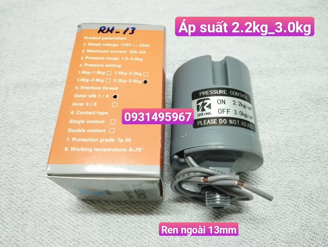 RƠ LE MÁY BƠM NƯỚC TĂNG ÁP GIA ĐÌNH ( RƠ LE CƠ )