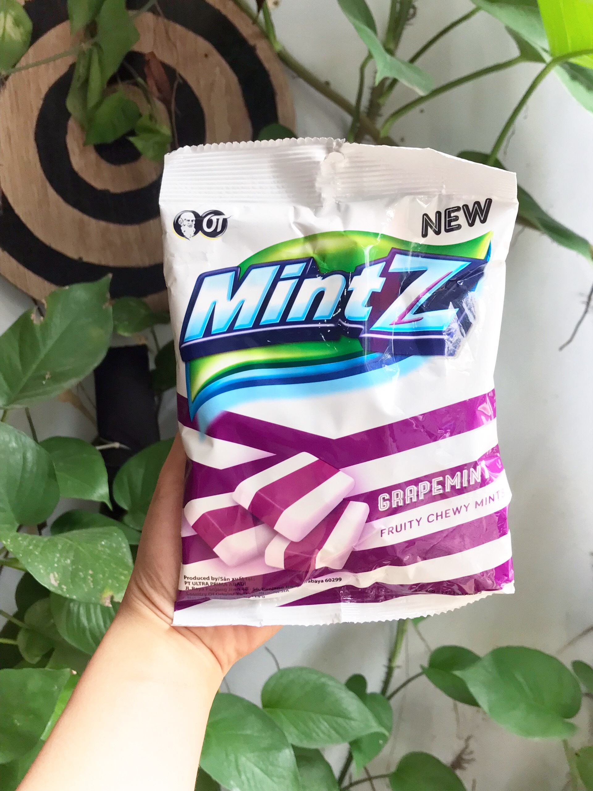 Kẹo Mềm MintZ Grapemint Vị Nho Bạc Hà (Gói 115g - Tím)