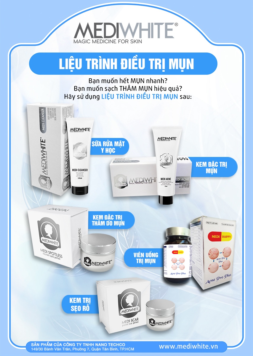 Kem giảm mụn Medi White Medi Acne 15ml