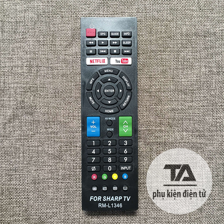 [ FREE SHIP ] ✔ REMOTE ĐIỀU KHIỂN TIVI SHARP SMART RM-L1346