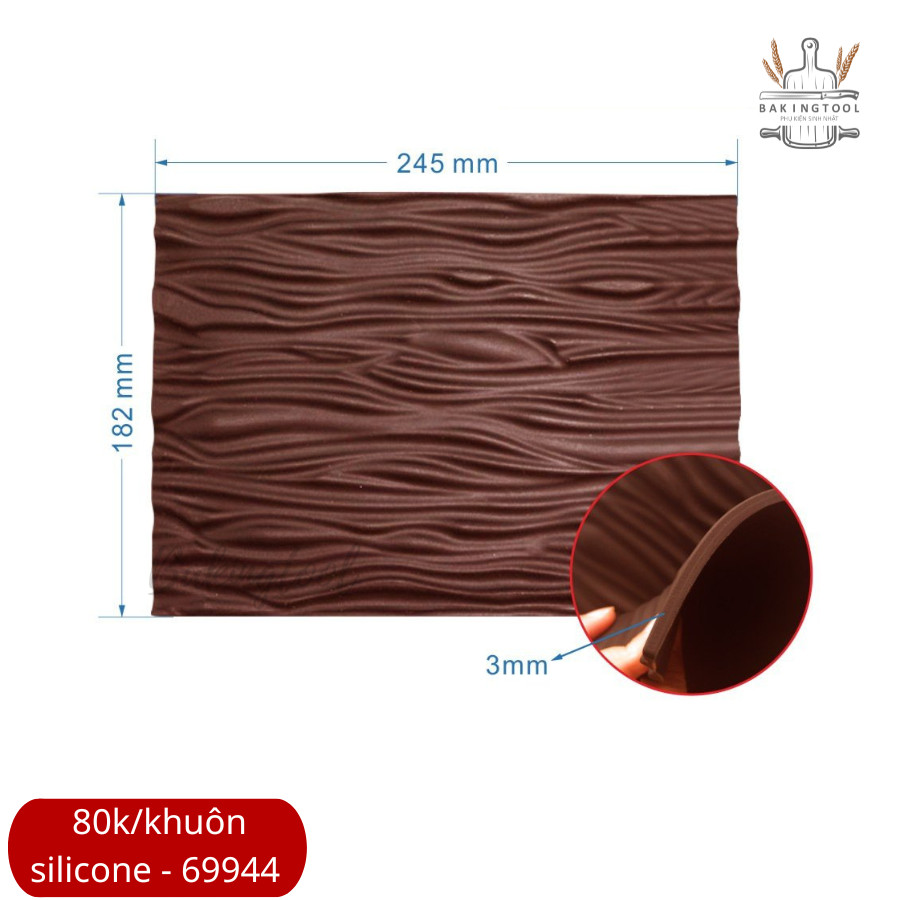 Khuôn silicon vỏ cây