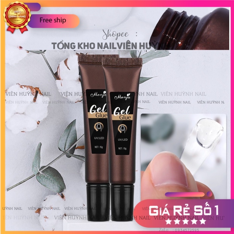 Gel úp móng dạng tuýp gel dán móng đính đá đa năng