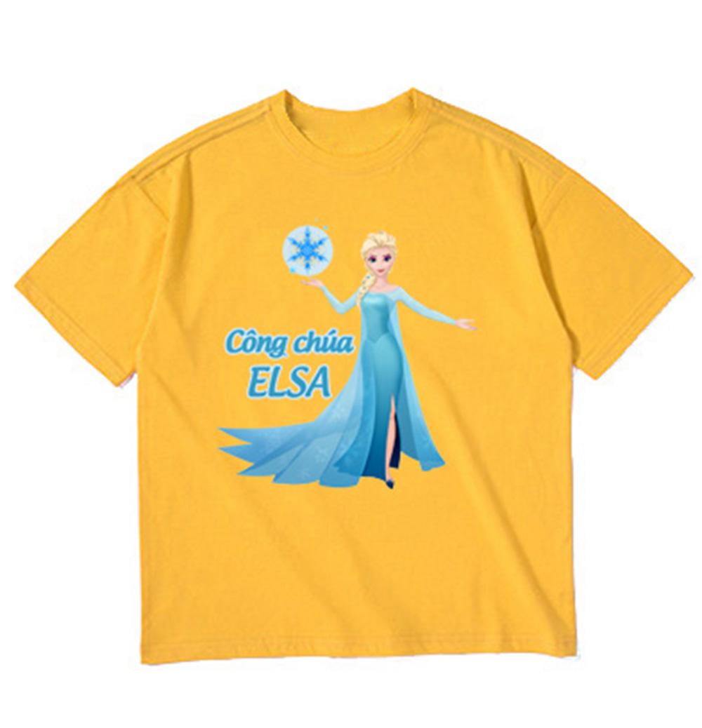 [HCM]Áo thun bé gái Công Chúa Elsa Thời Trang Elsa