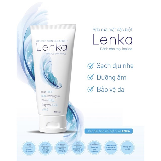 [Giá Gốc] Sữa rửa mặt dịu nhẹ Lenka - Nhất Nhất