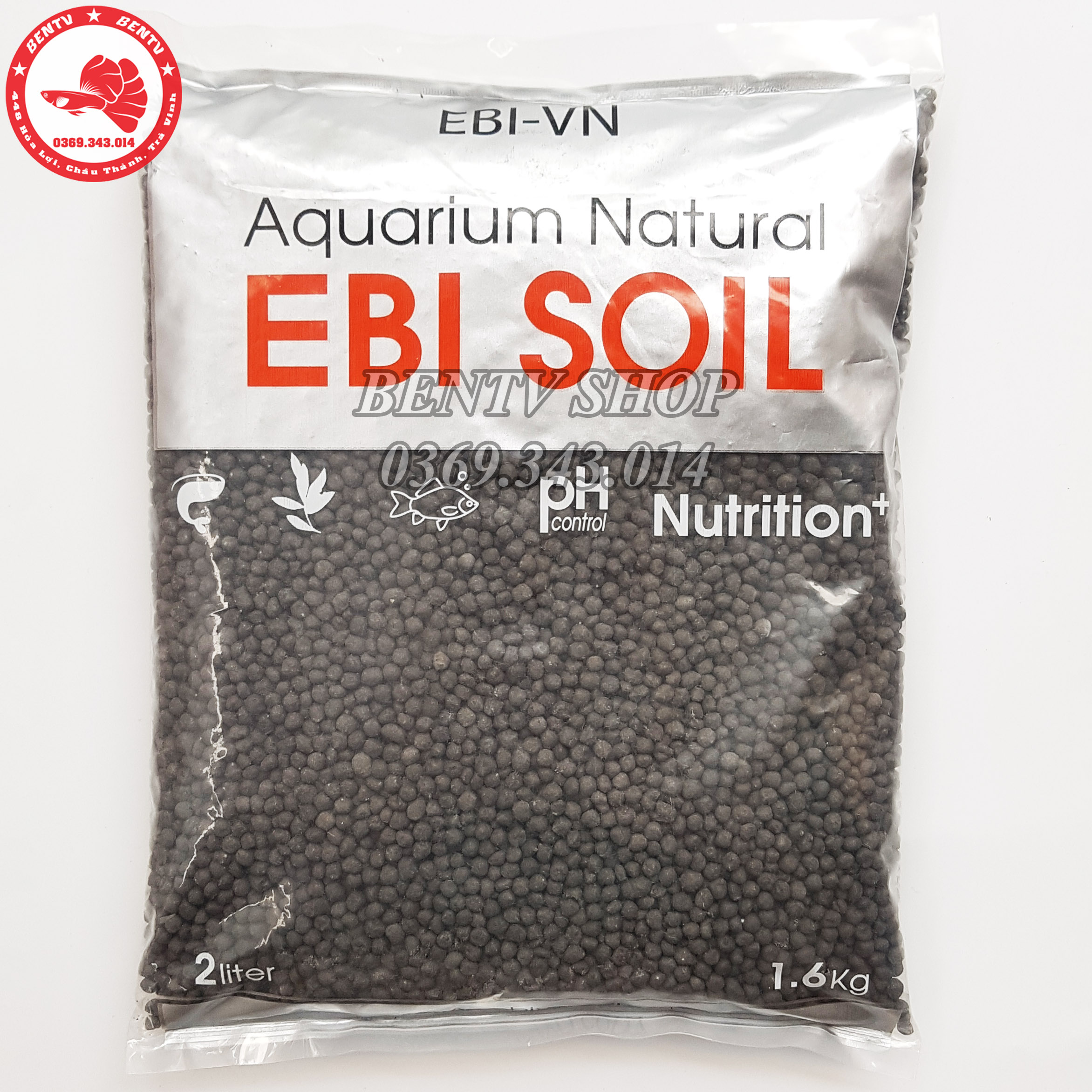 Phân Nền EBI Soil - Nền Thủy Sinh 2 Lít (1,6kg)