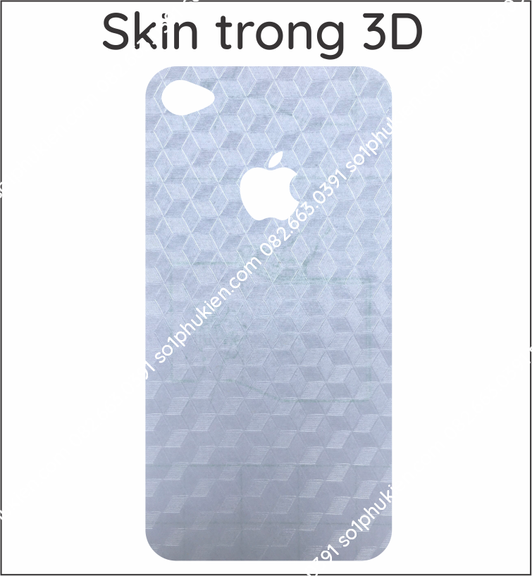 Miếng dán mặt lưng skin carbon iPhone 4 / 4s