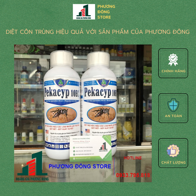 Thuốc diệt muỗi và côn trùng giá rẻ Pekacyp 10EC