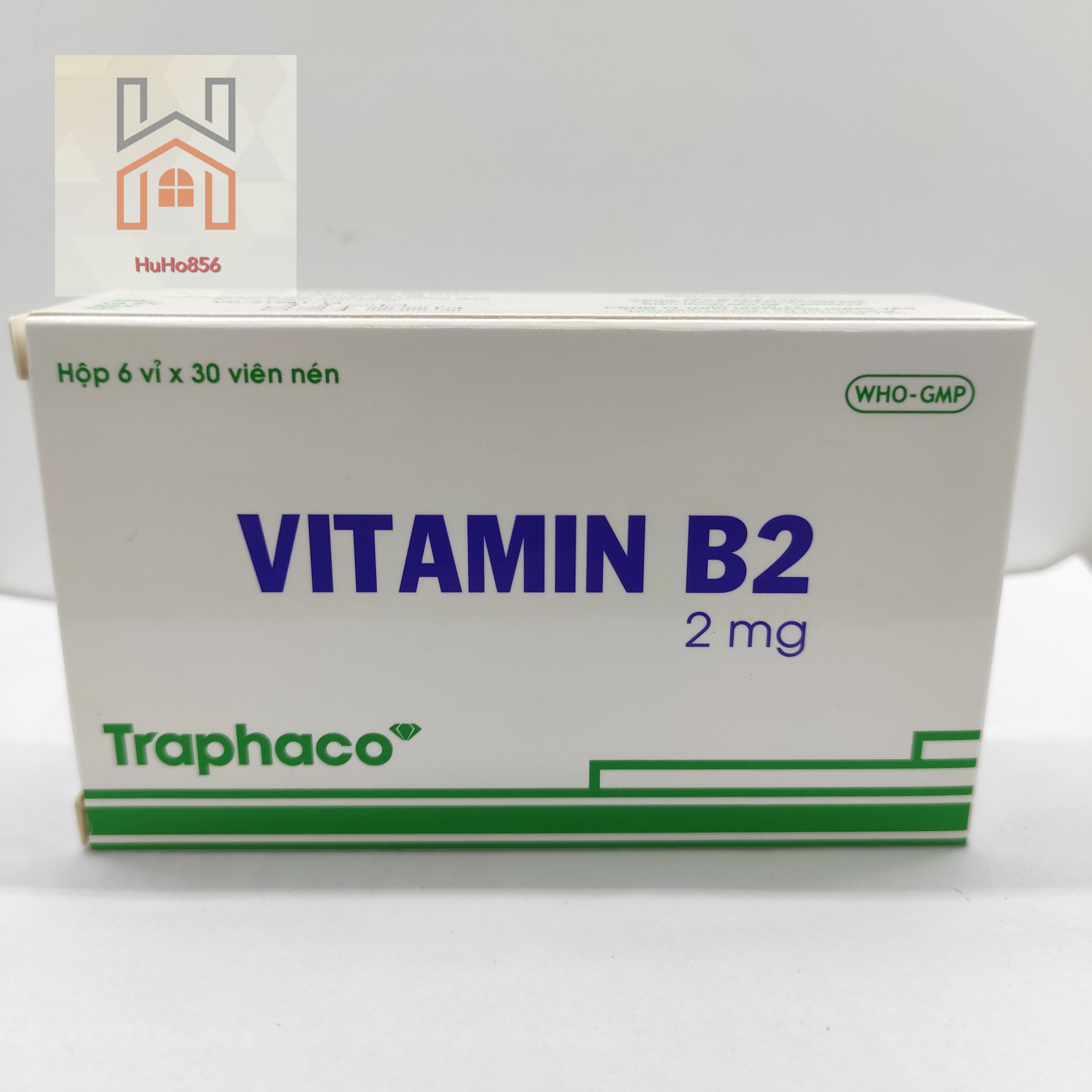 Vitamin b2 2mg traphaco - hộp 6 vỉ x 30 viên