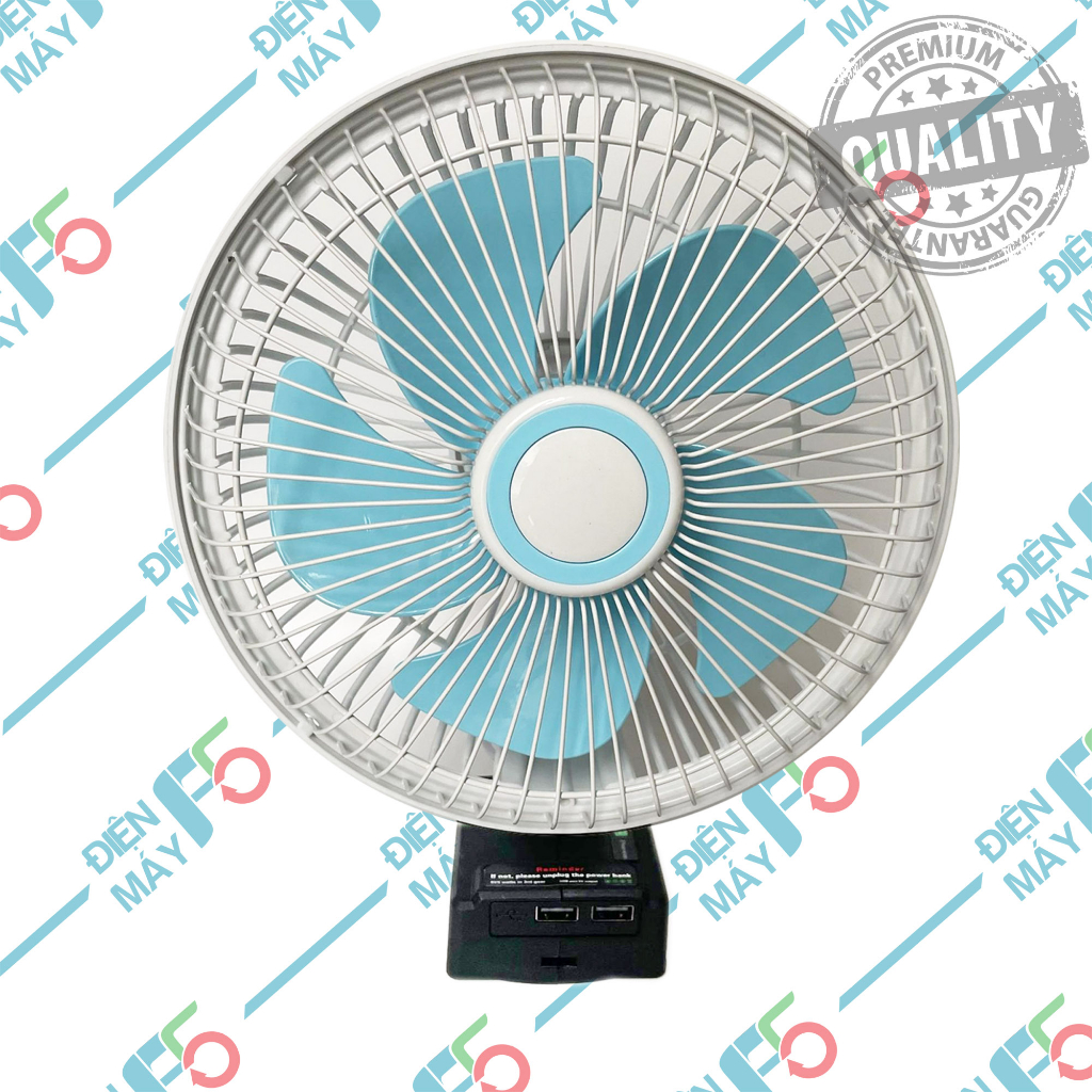 DMF5 Quạt không chổi than 8inch cánh nhựa dùng pin 18V - 21V Tiết kiệm pin