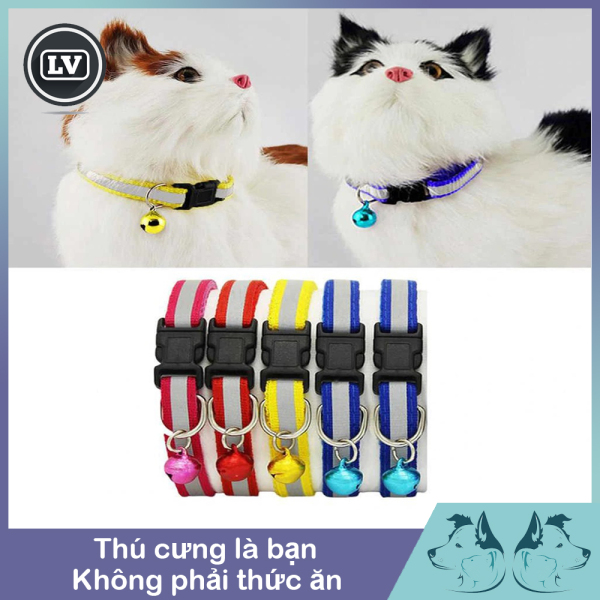 Vòng Cổ Phản Quang Cho Chó Mèo - Màu ngẫu nhiên ( Khách chọn màu ib riêng cho shop )