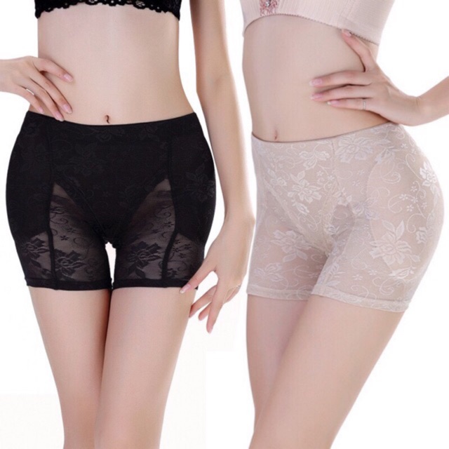 Quần độn mông hông ren hoa mút rời pk06