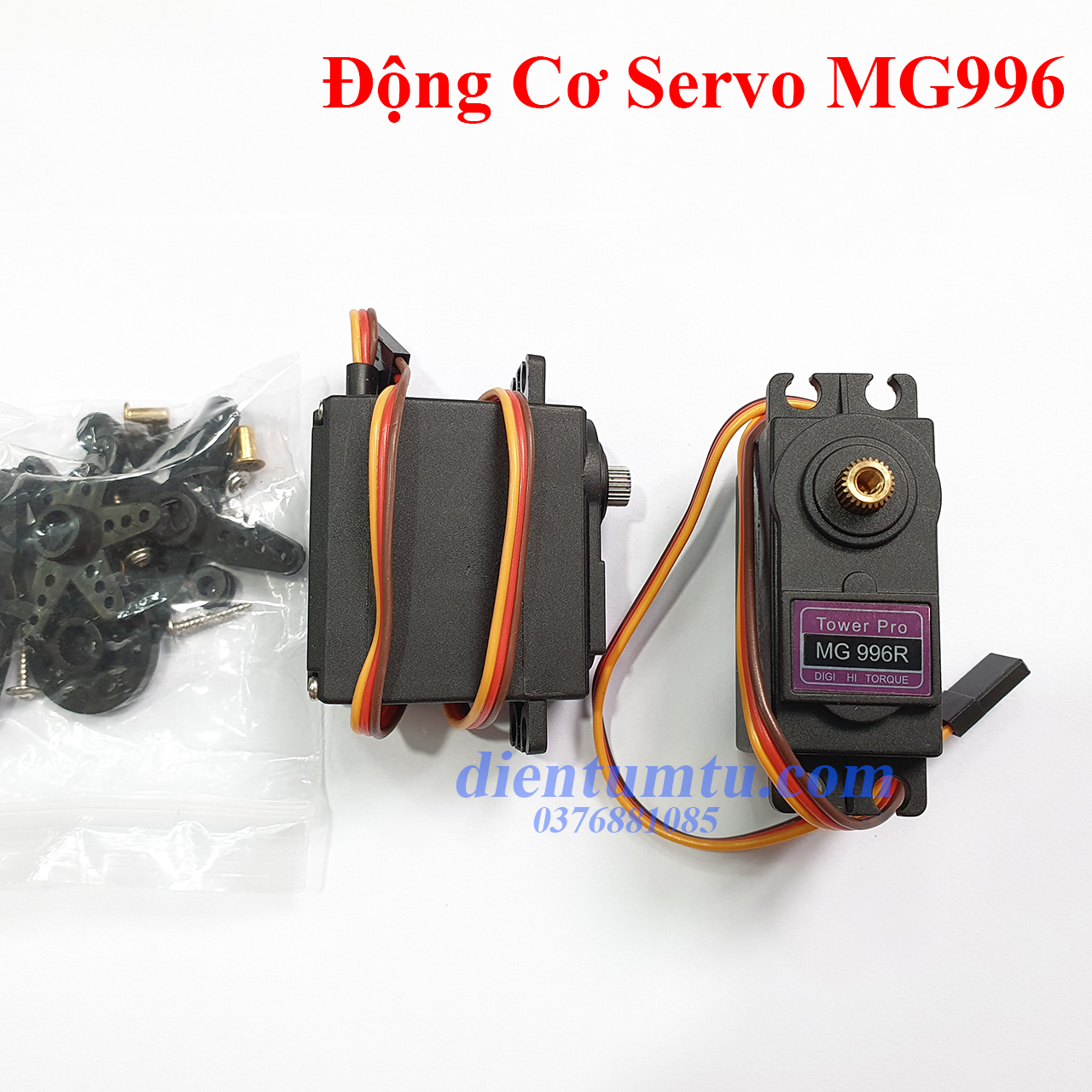 Động Cơ RC Servo MG996 MG996R 180 độ, 360 độ