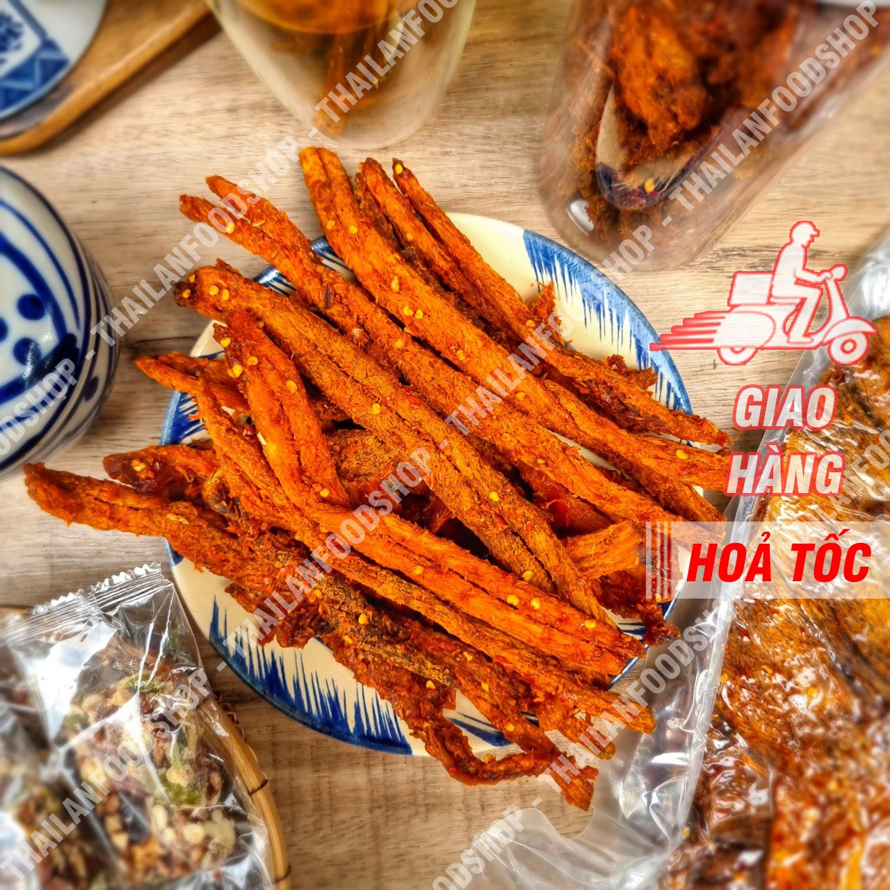 Khô Bò Que Vị Tứ Xuyên - Lon 300gr