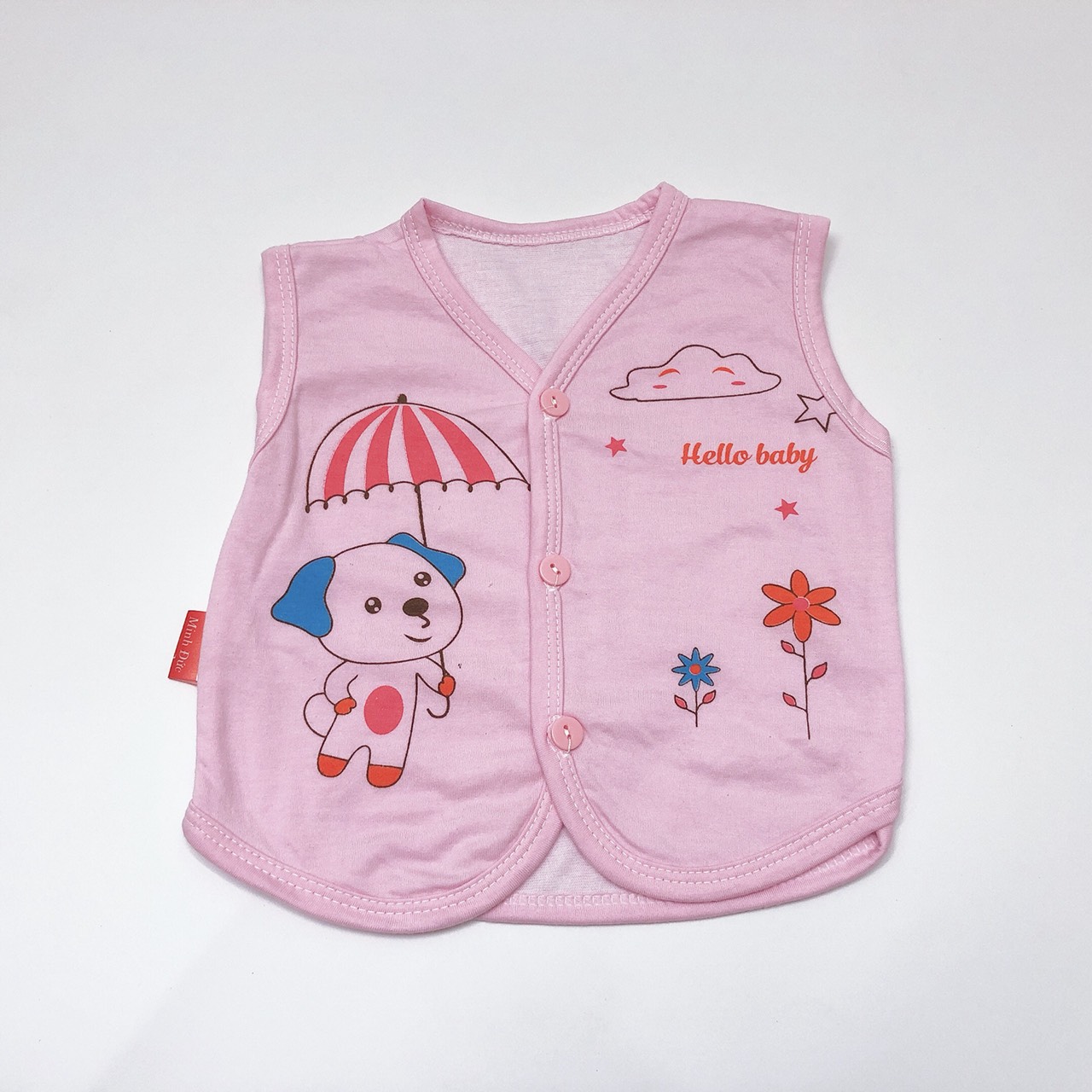 Áo Gile cotton 2 lớp cho bé