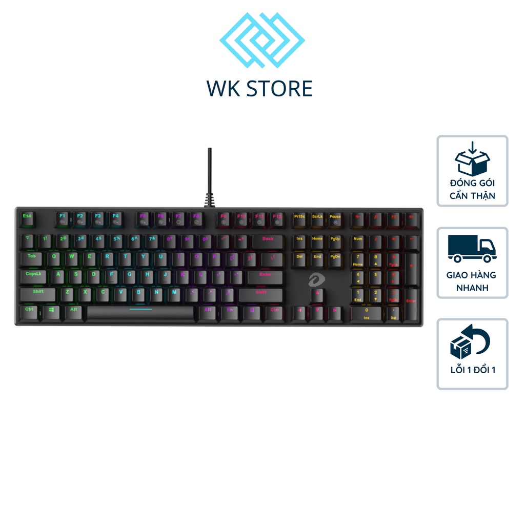 Bàn phím cơ Gaming Dareu EK810 Multi Led (Chính hãng, BH 24 tháng)