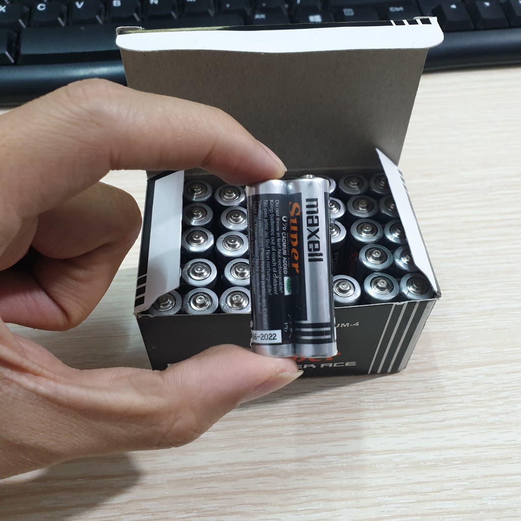Pin Đũa AAA Maxell - Hàng Chính Hãng