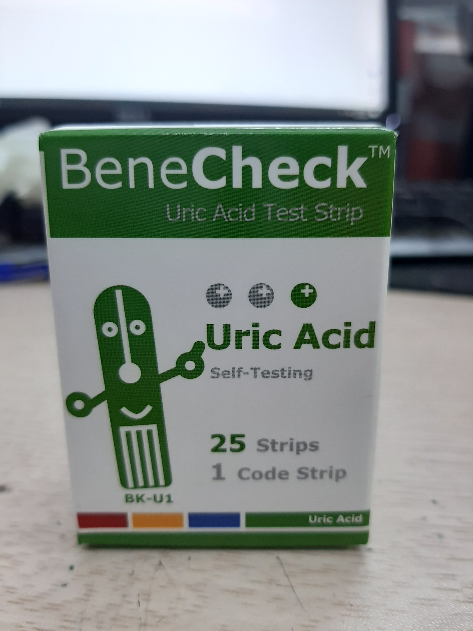 Que thử Acid Uric máy đo Benecheck 3in1 (25 que)