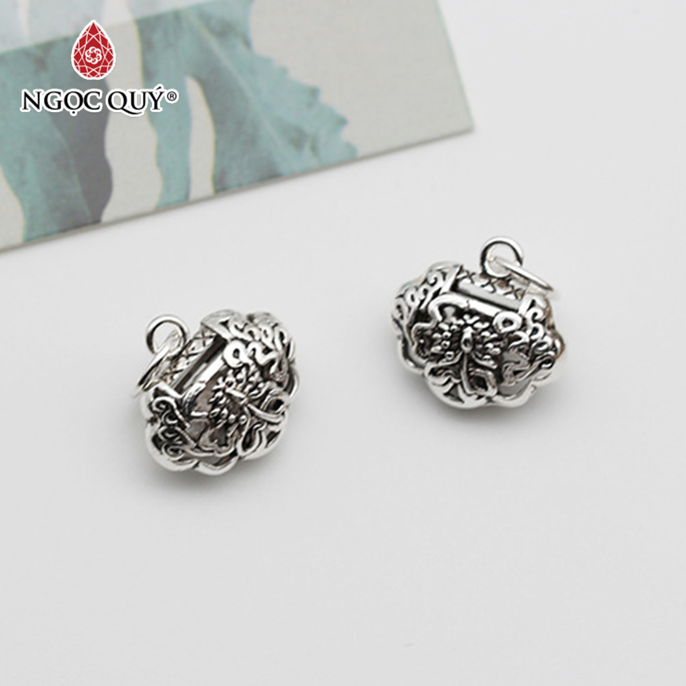 Charm bạc túi như ý treo - Ngọc Quý Gemstones