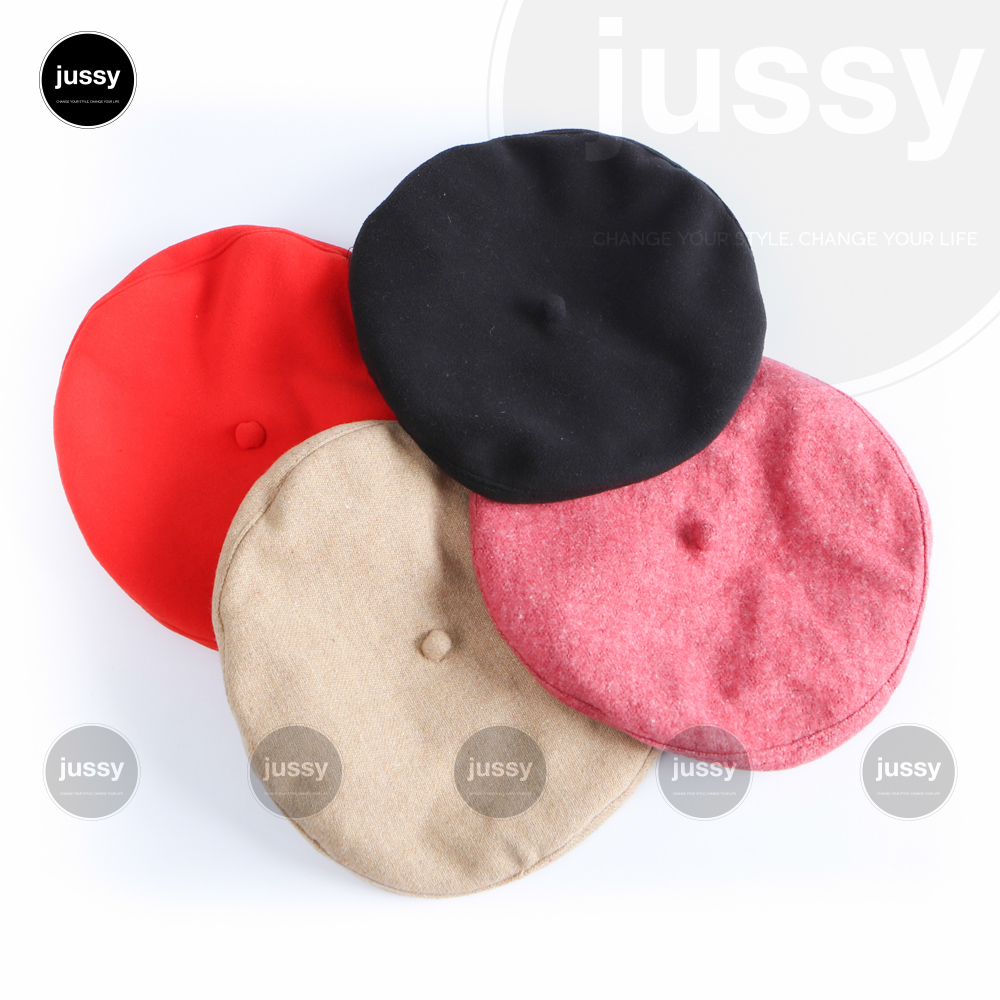 Mũ nồi cao cấp vải Wool, nón beret nữ