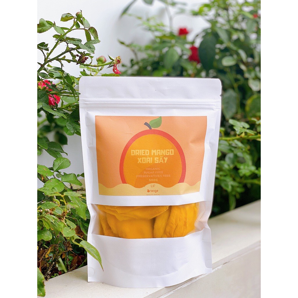Xoài sấy dẻo không đường, ăn vặt tốt cho mẹ bầu, trẻ nhỏ - organic dried mango