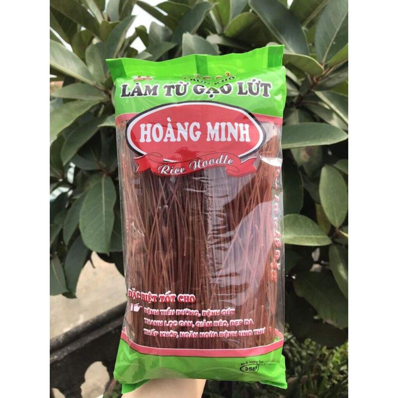 Bún Gạo Lứt Đỏ 100% gạo lứt đỏ nguyên cám eatclean heaithy  Mới Siêu Rẻ  Gói 250G