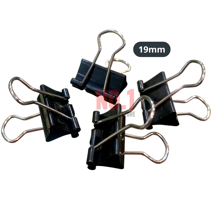 Hộp 12 Cái Kẹp Bướm Đen 19mm Gstar