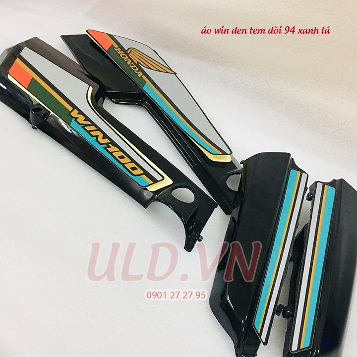 ÁO WIN ĐEN TEM ĐỜI 94 MÀU XANH LÁ