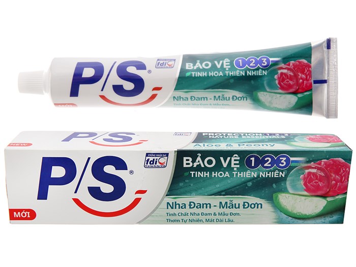 [HCM]Kem đánh răng P/S bảo vệ 123 nha đam 180g