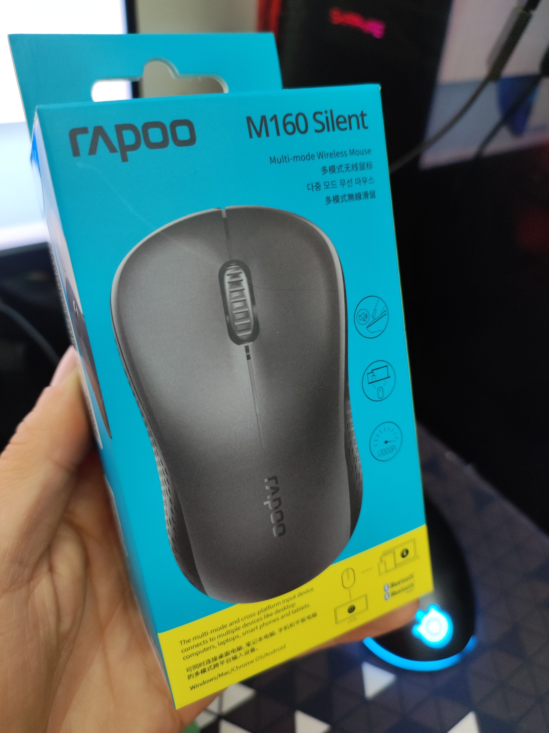 Chuột Máy Tính Không Dây RAPOO M160 Silent Bluetooth MKStore