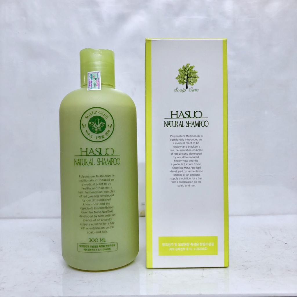 [HCM]Dầu gội ngăn rụng và kích thích mọc tóc Hasuo Natural Shampoo 300ml