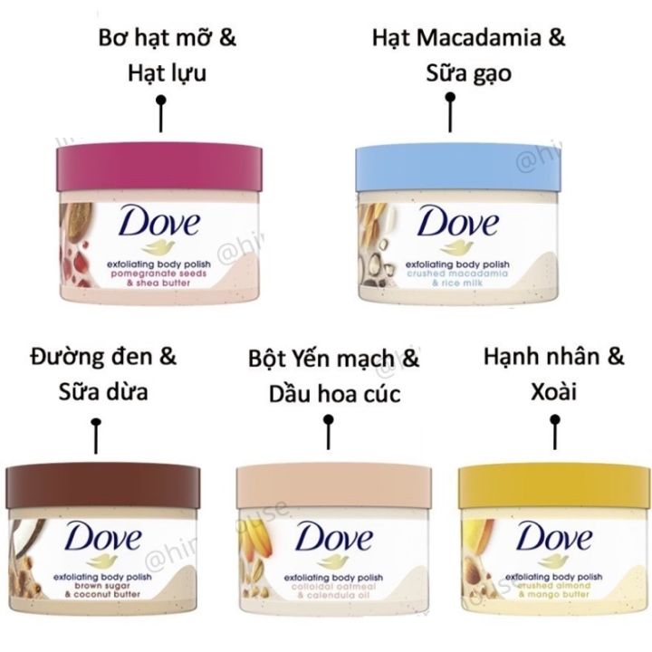 Tẩy tế bào chết Dove 298g