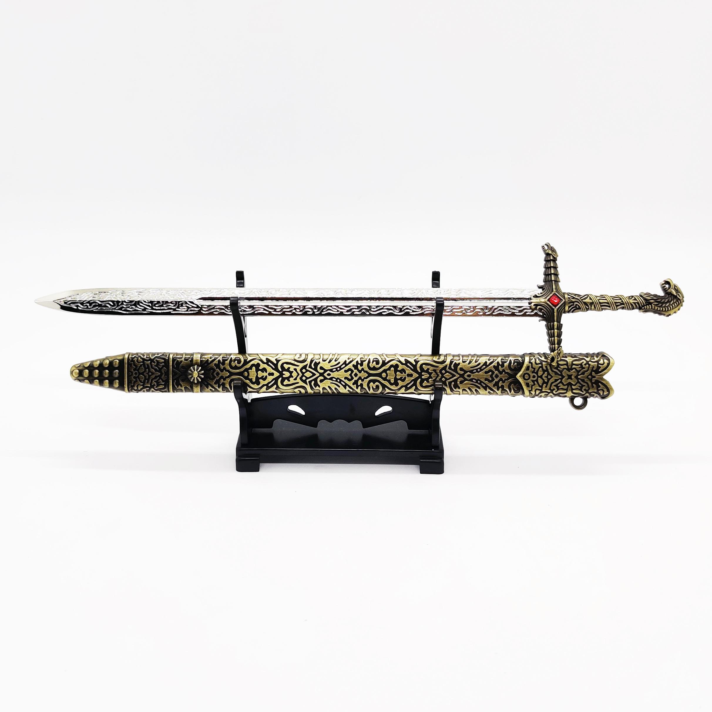 Mô hình móc khóa Kiếm Oathkeeper trong Game of Thrones GOT (tặng kèm bộ giá đỡ)